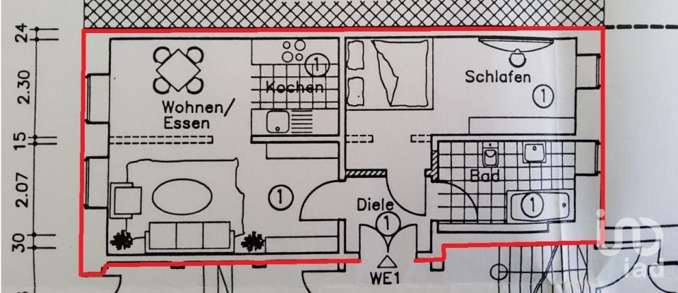 2 rooms Apartment Leipzig (04109)